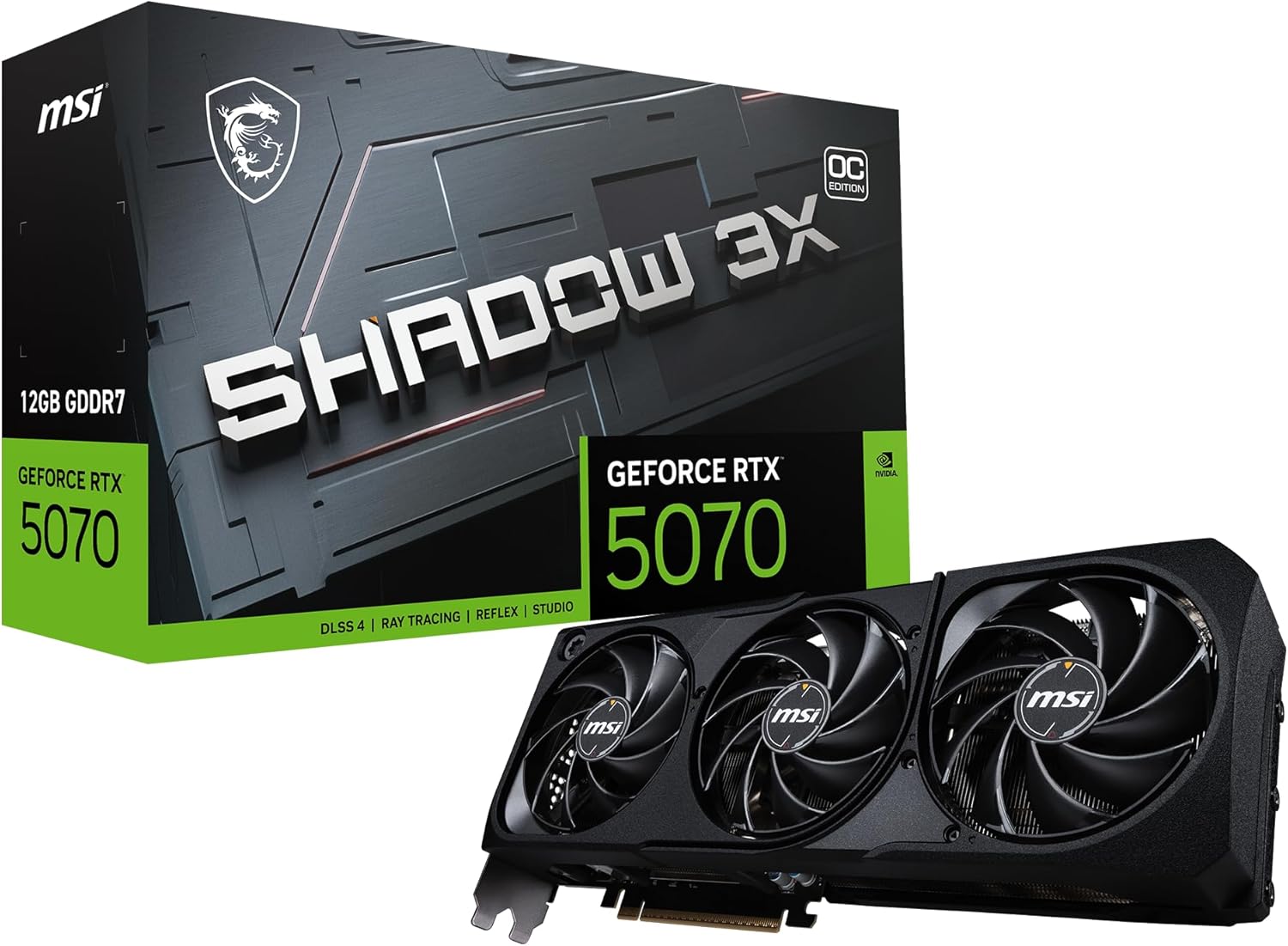 MSI Graphic Card RTX 5070 12GB Shadow 3x OC MSI Graphic Card RTX 5070 12GB Shadow 3x OC